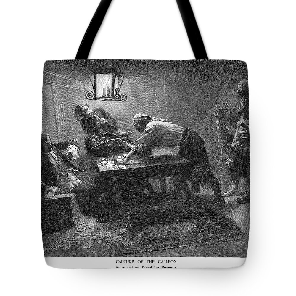 1887 Tote Bag featuring the painting Pyle Pirates, 1887 by Granger