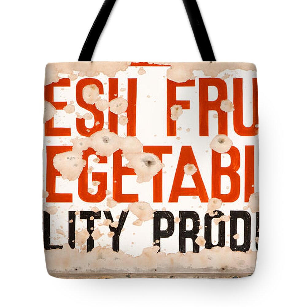 Antique Tote Bag featuring the photograph Quality Produce by John Daly
