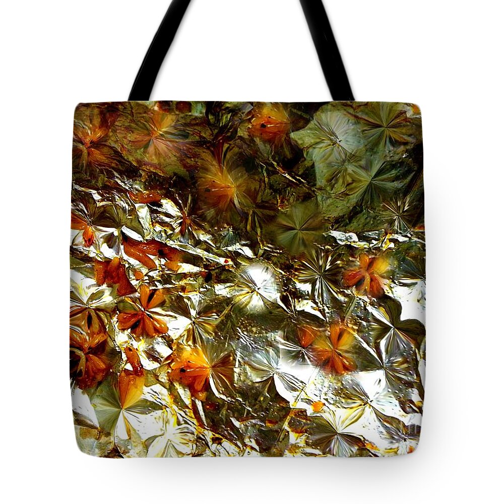 Quantum Tote Bag featuring the digital art Quantum Blossoms by Steed Edwards
