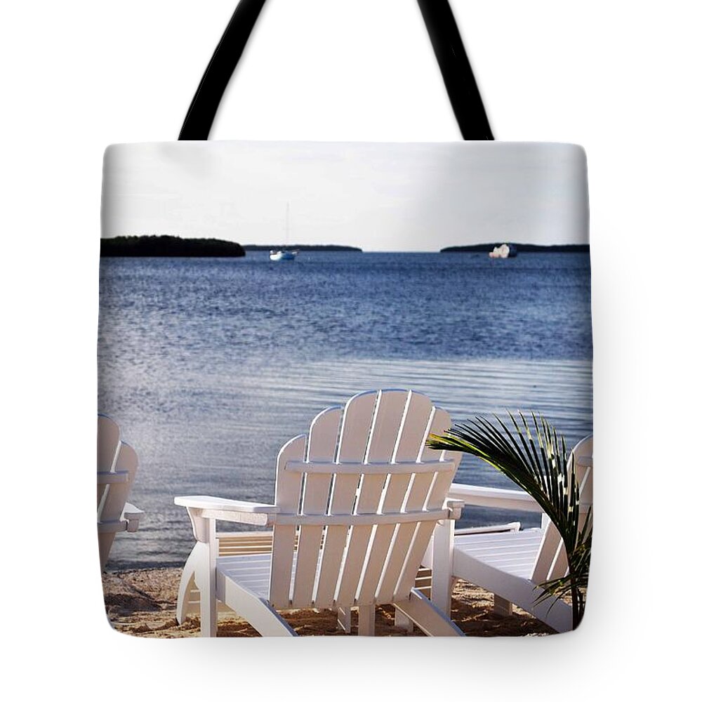 Key West Tote Bag featuring the photograph Quiet Time by Judy Wolinsky