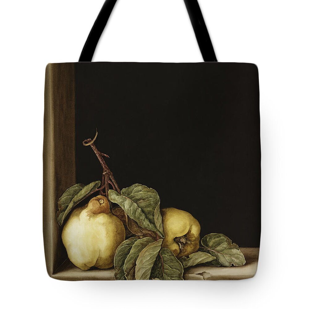Still Life Tote Bag featuring the painting Quinces by Jenny Barron