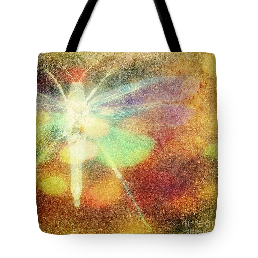 Wings Tote Bag featuring the digital art Radiance by Valerie Reeves