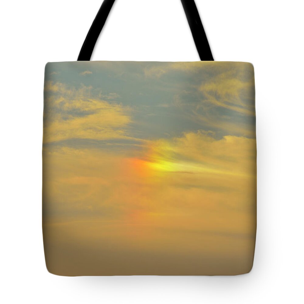 Scenics Tote Bag featuring the photograph Rainbow Cloud by Raimund Linke