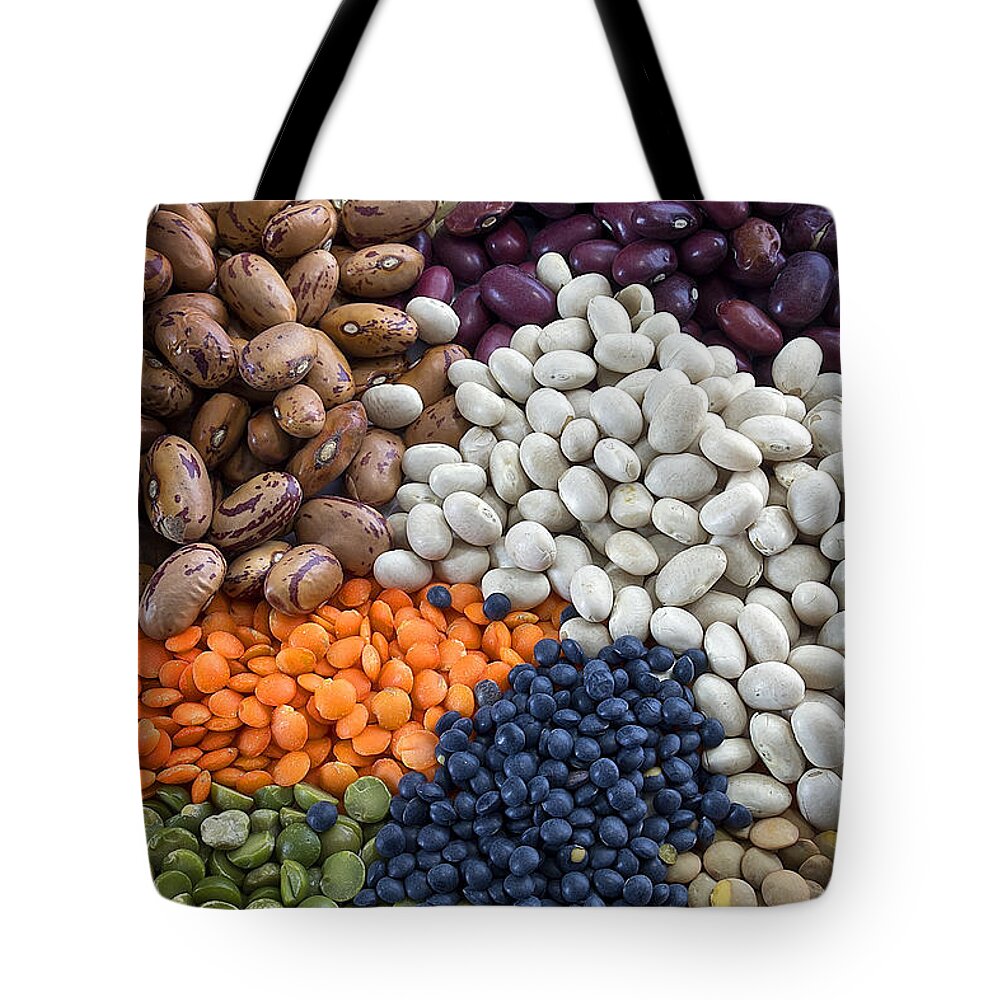 Legume Tote Bag featuring the photograph Rainbow in the Pantry by Mark McKinney