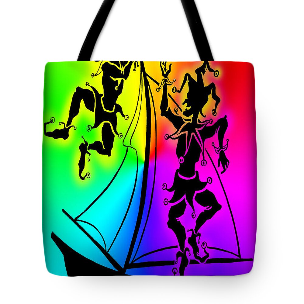 Rainbow Tote Bag featuring the painting Rainbow Pride by Kevin Middleton