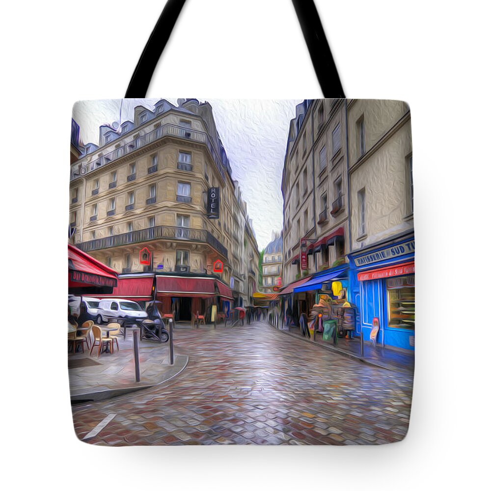 Paris Tote Bag featuring the photograph Rainy Day in Paris by Dustin LeFevre