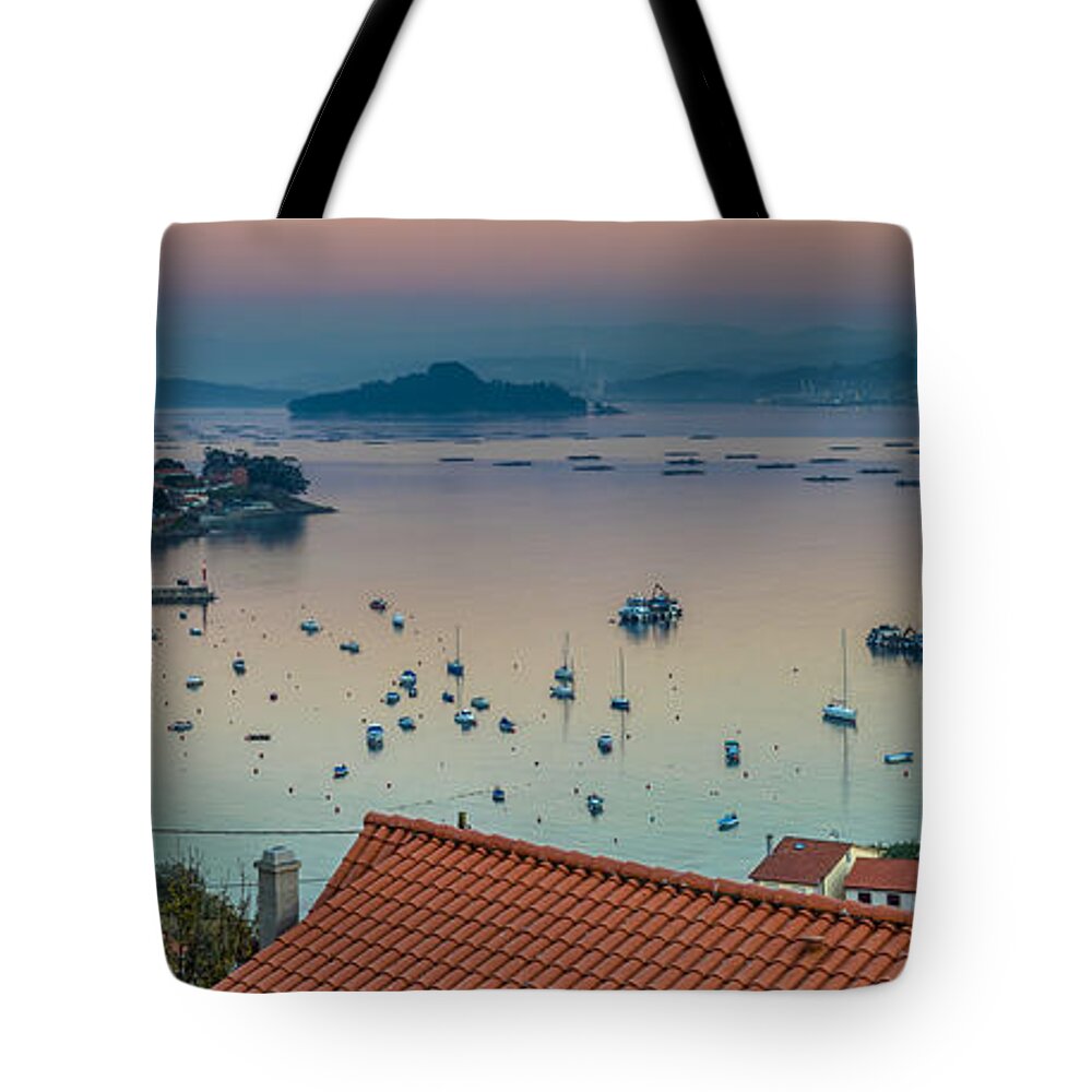 Enm Tote Bag featuring the photograph Rajo Panorama from La Granja Galicia Spain by Pablo Avanzini