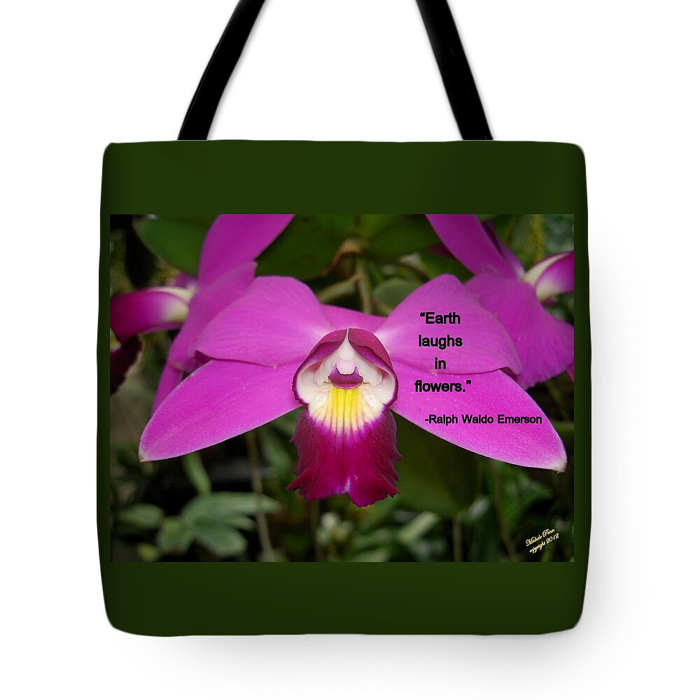 Flower Photograph Tote Bag featuring the photograph Ralph Waldo Emerson by Michele Penn