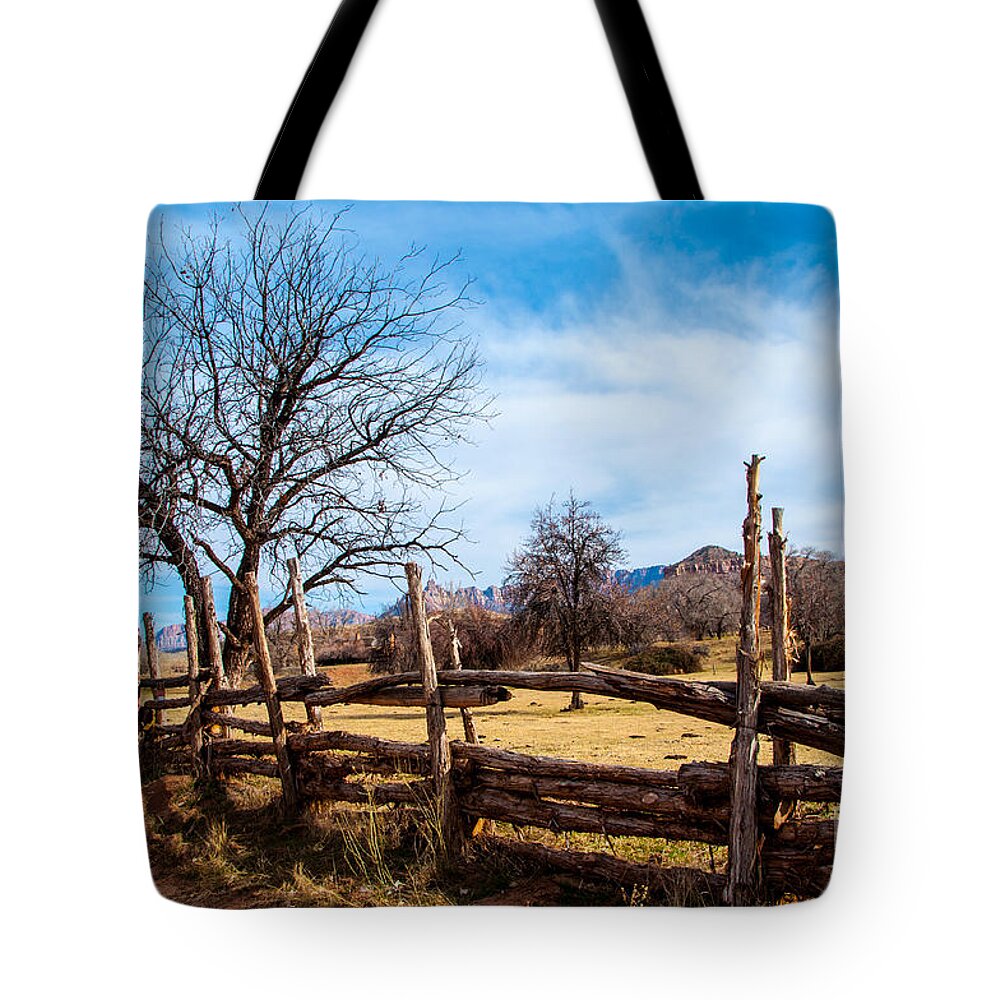 Grafton Tote Bag featuring the photograph Ranch - Grafton Ghost Town - Utah by Gary Whitton