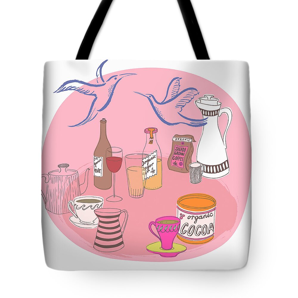 Animal Tote Bag featuring the photograph Range Of Organic Drinks by Ikon Images