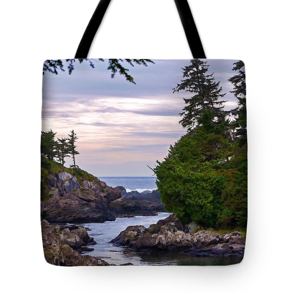 Reaching Out To The Ocean Tote Bag featuring the photograph Reaching Out To The Ocean by Jordan Blackstone