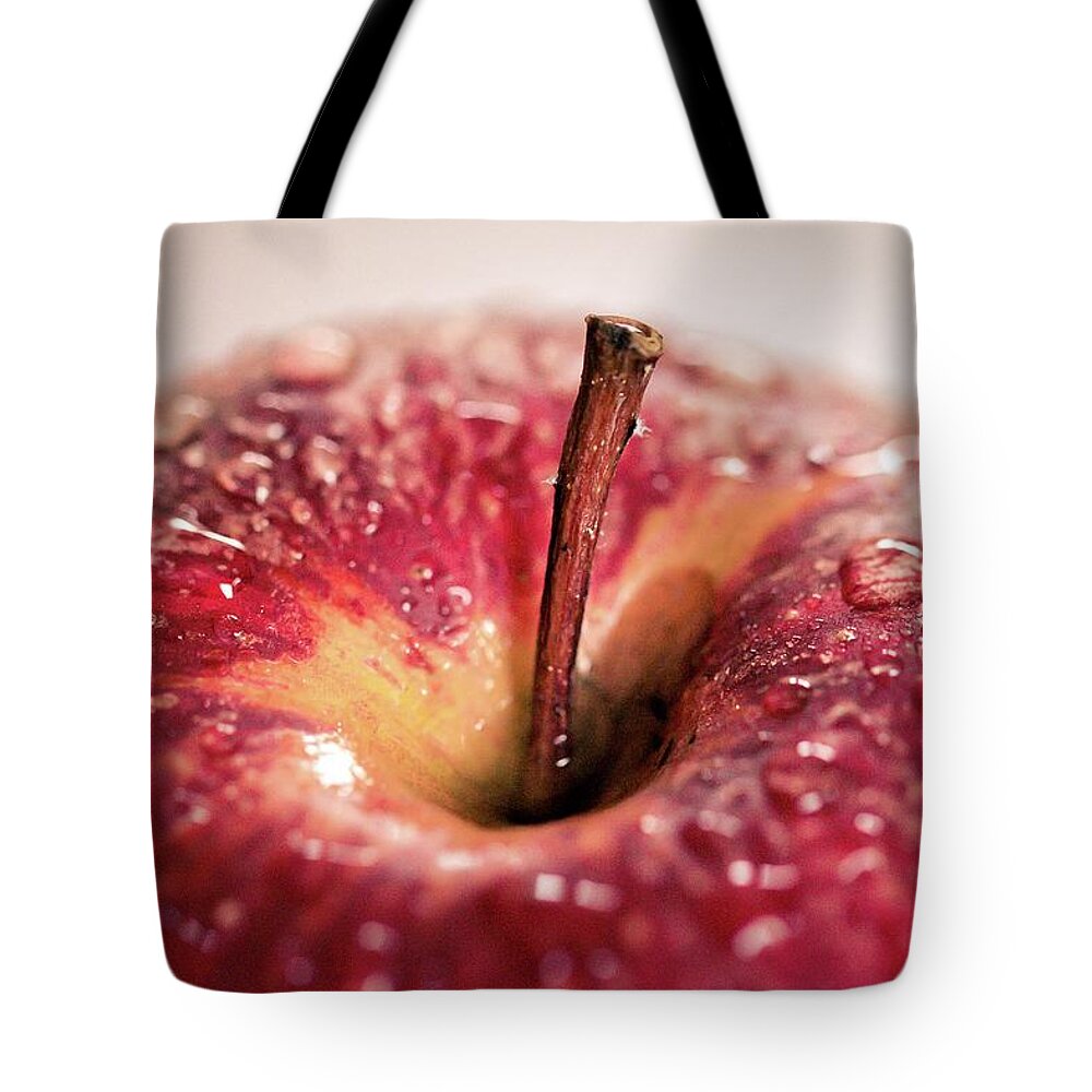 Bavaria Tote Bag featuring the photograph Red Apple by Lacaosa