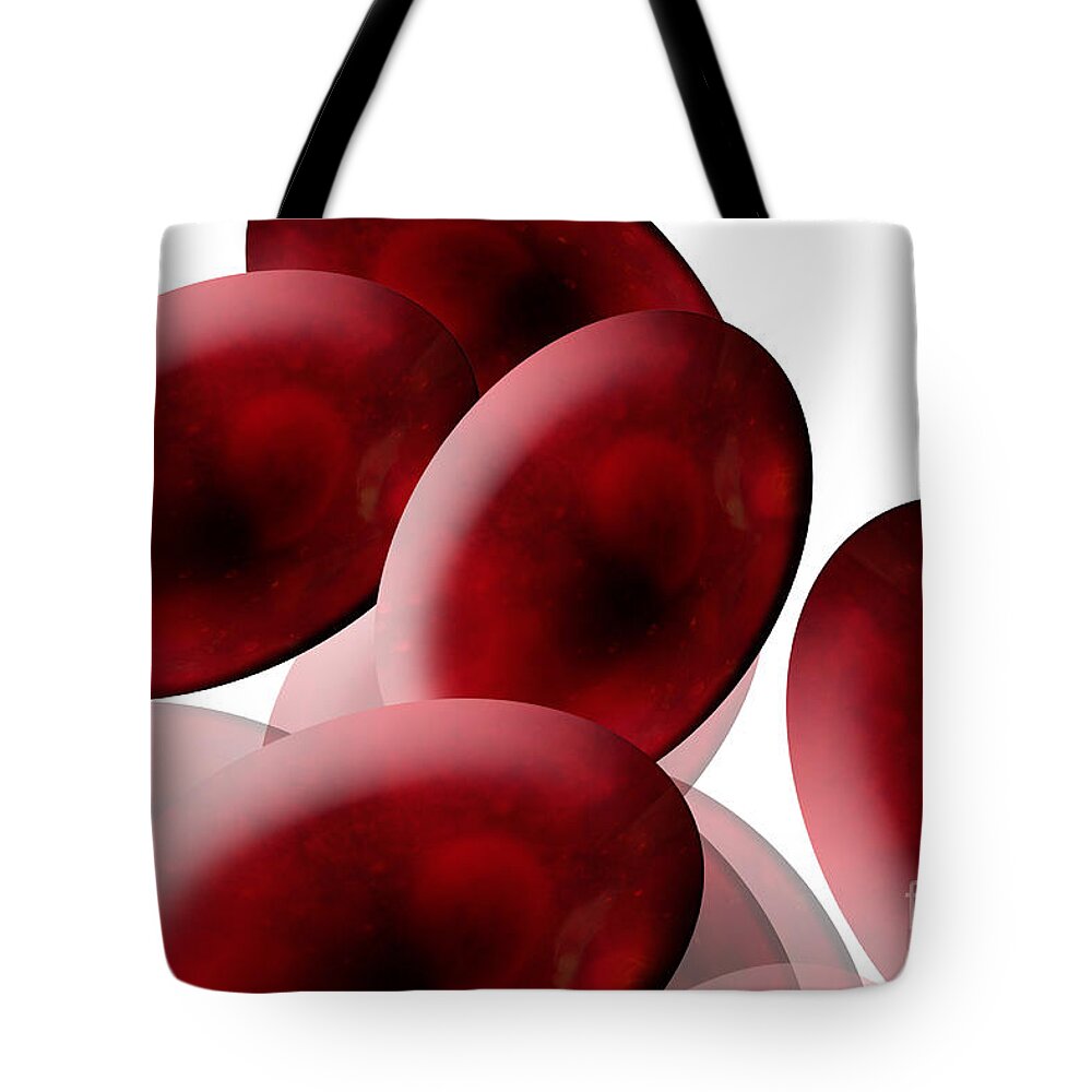 Anatomy Tote Bag featuring the photograph Red Blood Cells by Sigrid Gombert