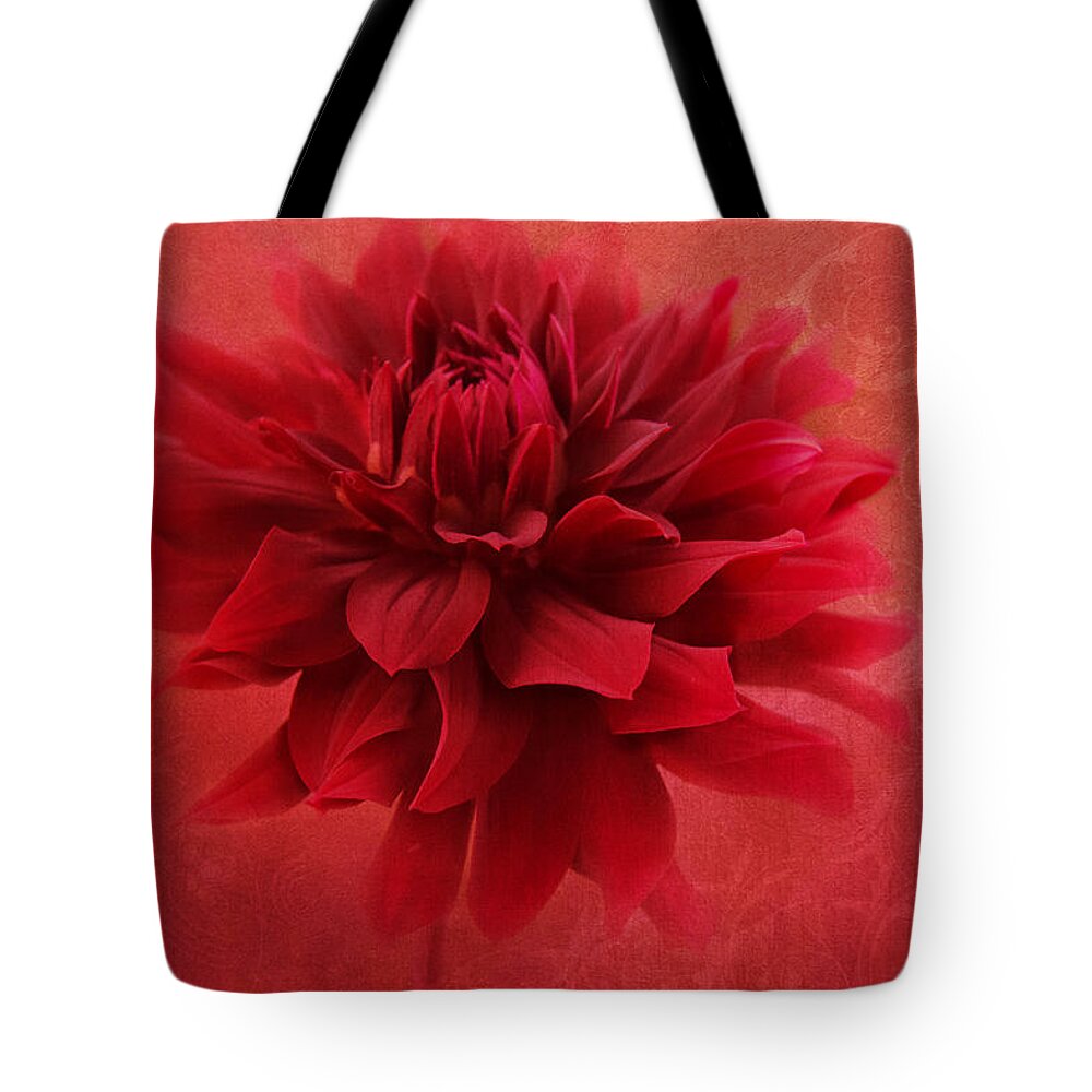 Red Flower Tote Bag featuring the photograph Red Flamenco by Marina Kojukhova
