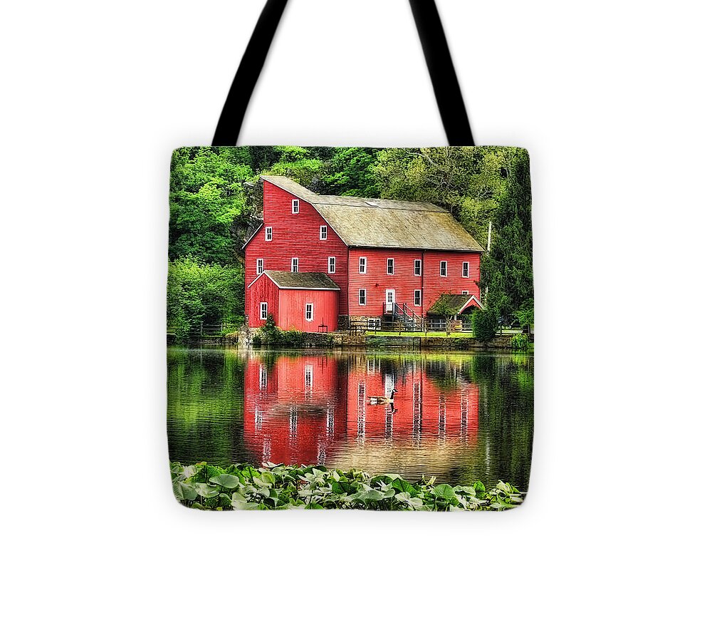 Red Mill Tote Bag featuring the photograph Red Mill Topaz by Pat Abbott