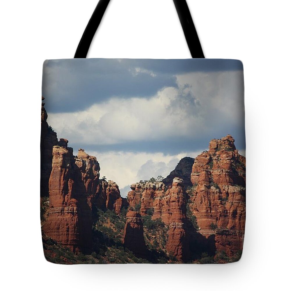Sedona Tote Bag featuring the photograph Red Rocks of Sedona by Veronica Batterson