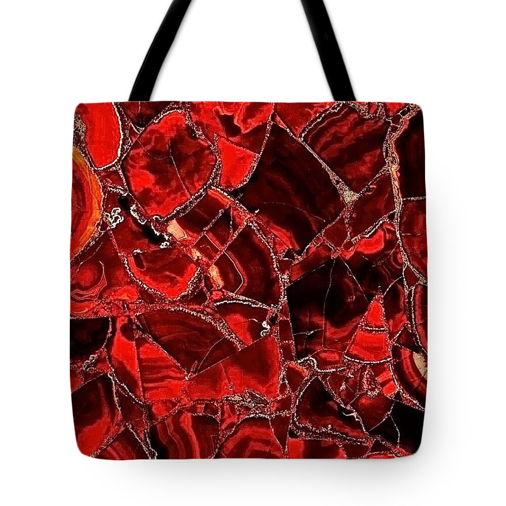 Red Tote Bag featuring the photograph Redder Than Red by Debra Amerson