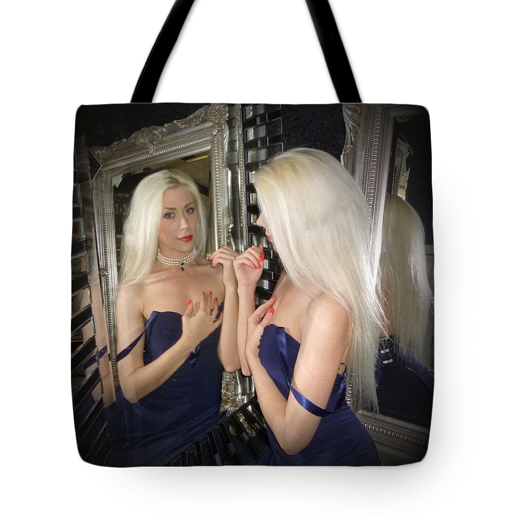 Mirror Tote Bag featuring the photograph Reflected Beauty by Asa Jones