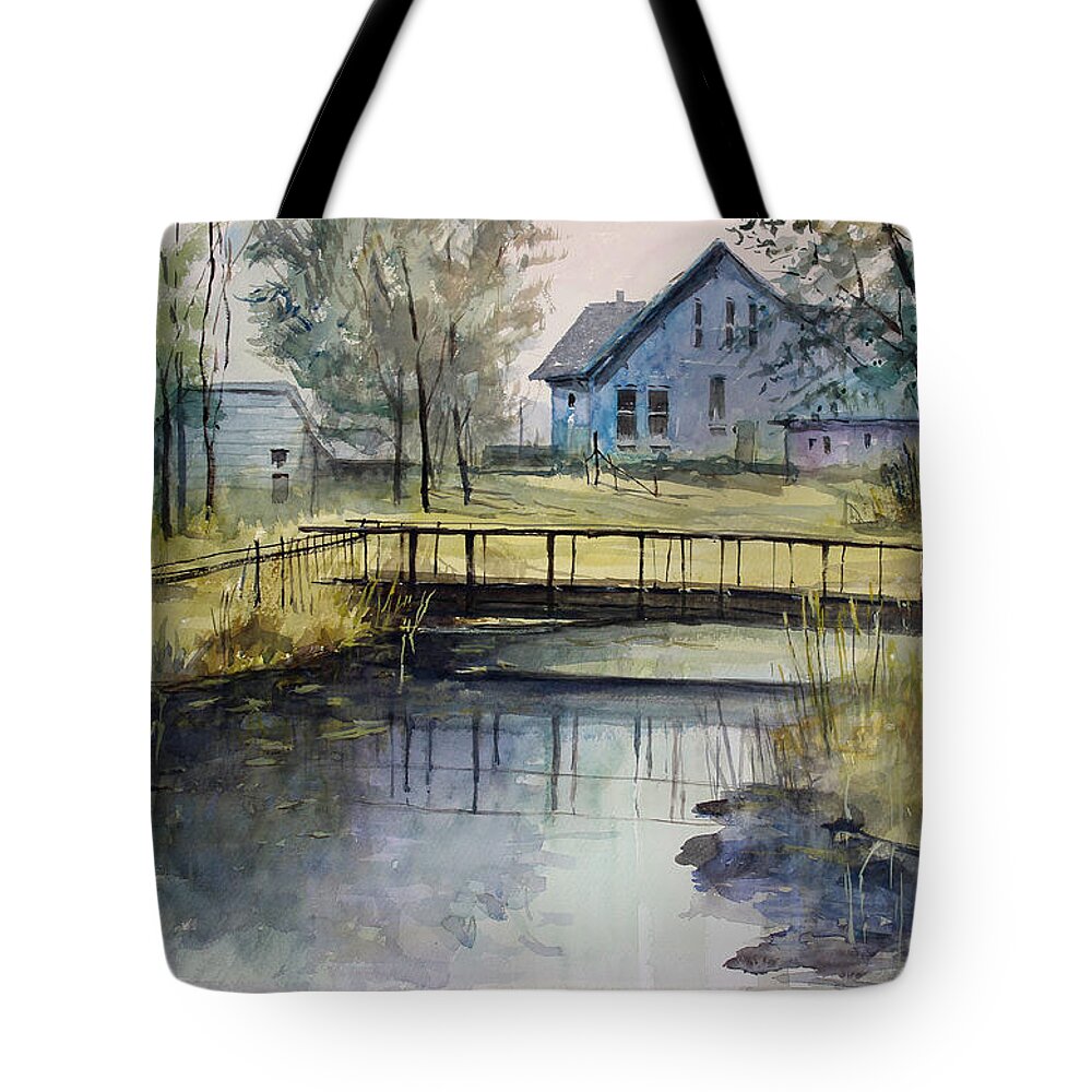 Ryan Radke Tote Bag featuring the painting Reflections #2 by Ryan Radke