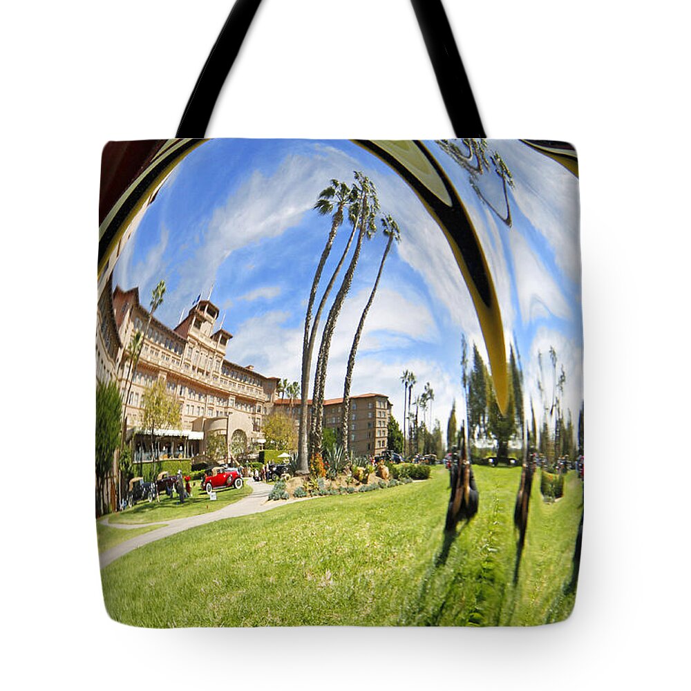 1937 Cord Tote Bag featuring the photograph Reflections Of A 1937 Cord by Shoal Hollingsworth