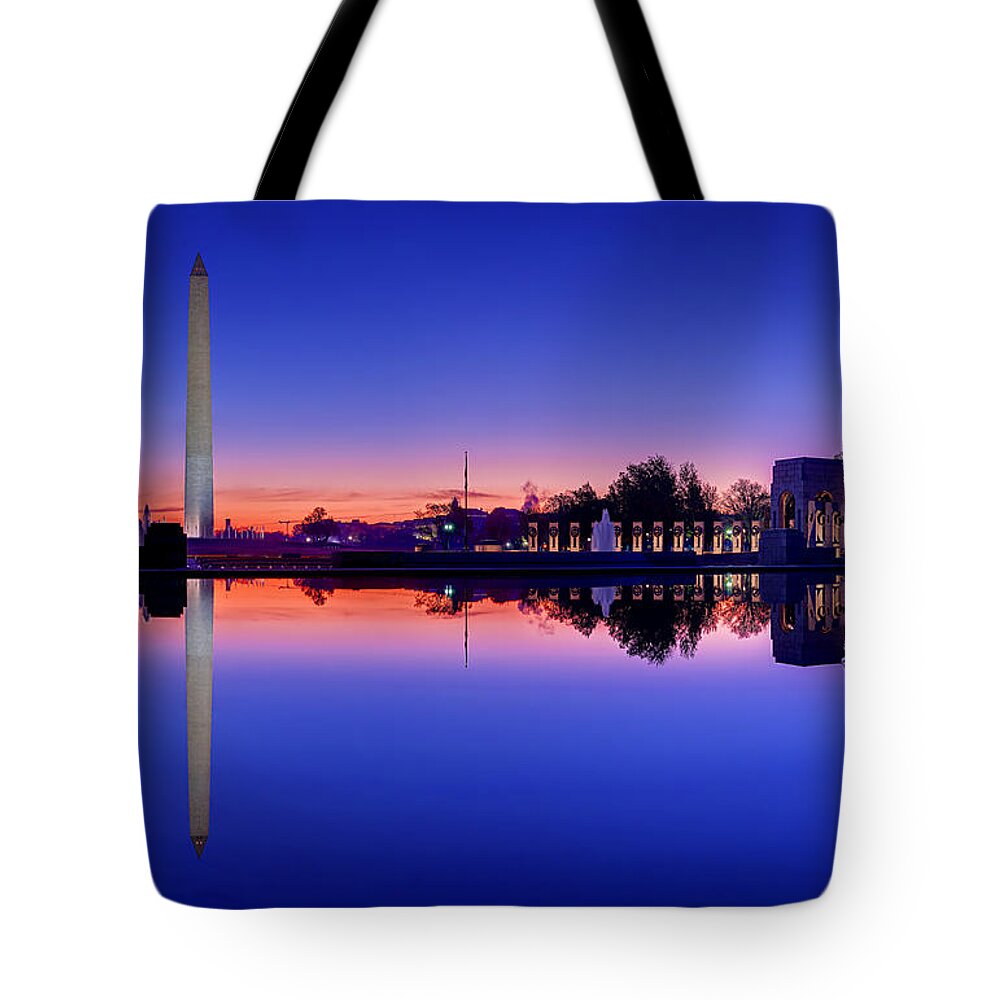 Metro Tote Bag featuring the photograph Reflections of World War II by Metro DC Photography