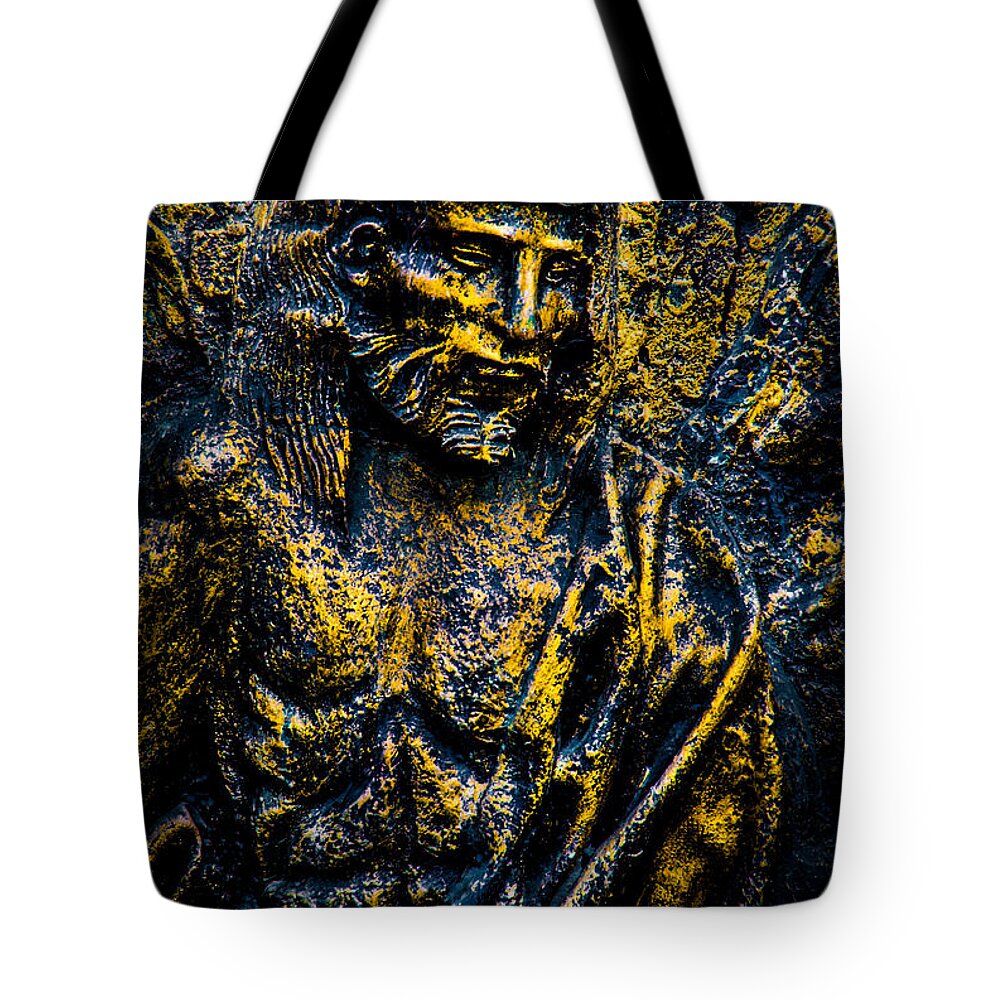 Relief Panel Tote Bag featuring the photograph Relief Panel 1 by Michael Arend