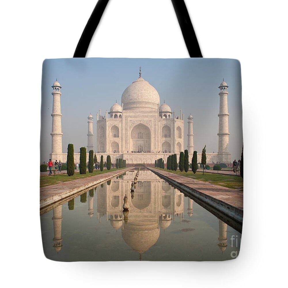 Taj Mahal Tote Bag featuring the photograph Resplendent Taj Mahal by Mike Reid