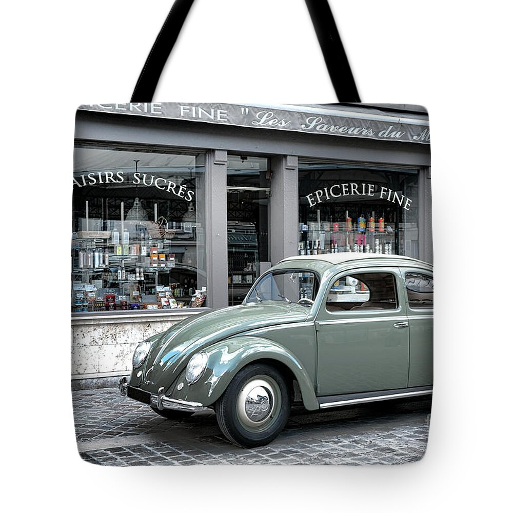 1950 Tote Bag featuring the photograph Retro Beetle by Olivier Le Queinec