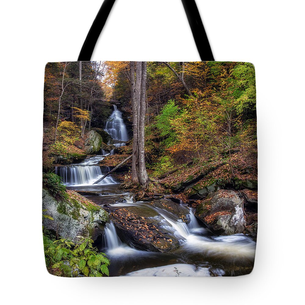 Ricketts Glen Ozone Falls Tote Bag featuring the photograph Ricketts Glen Ozone Falls by Mark Papke