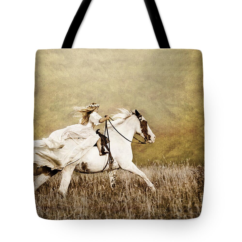 Horse Tote Bag featuring the photograph Ride Like the Wind by Cindy Singleton