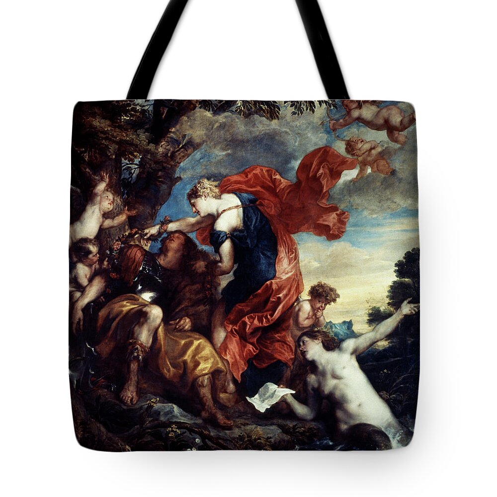 1629 Tote Bag featuring the painting Rinaldo And Armida by Granger