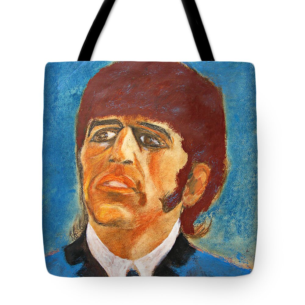 Music Tote Bag featuring the painting Ringo by Tom Conway