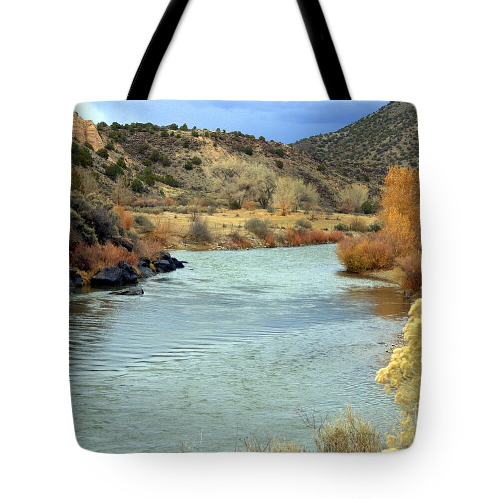 Rio Grande Gorge Tote Bag featuring the photograph Rio Grande Gorge by John Greco
