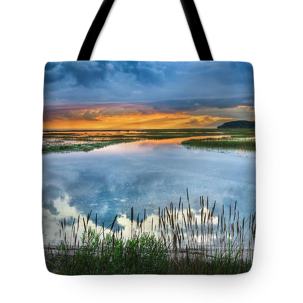 Cape Cod Tote Bag featuring the photograph Road to Lieutenant Island by Bill Wakeley