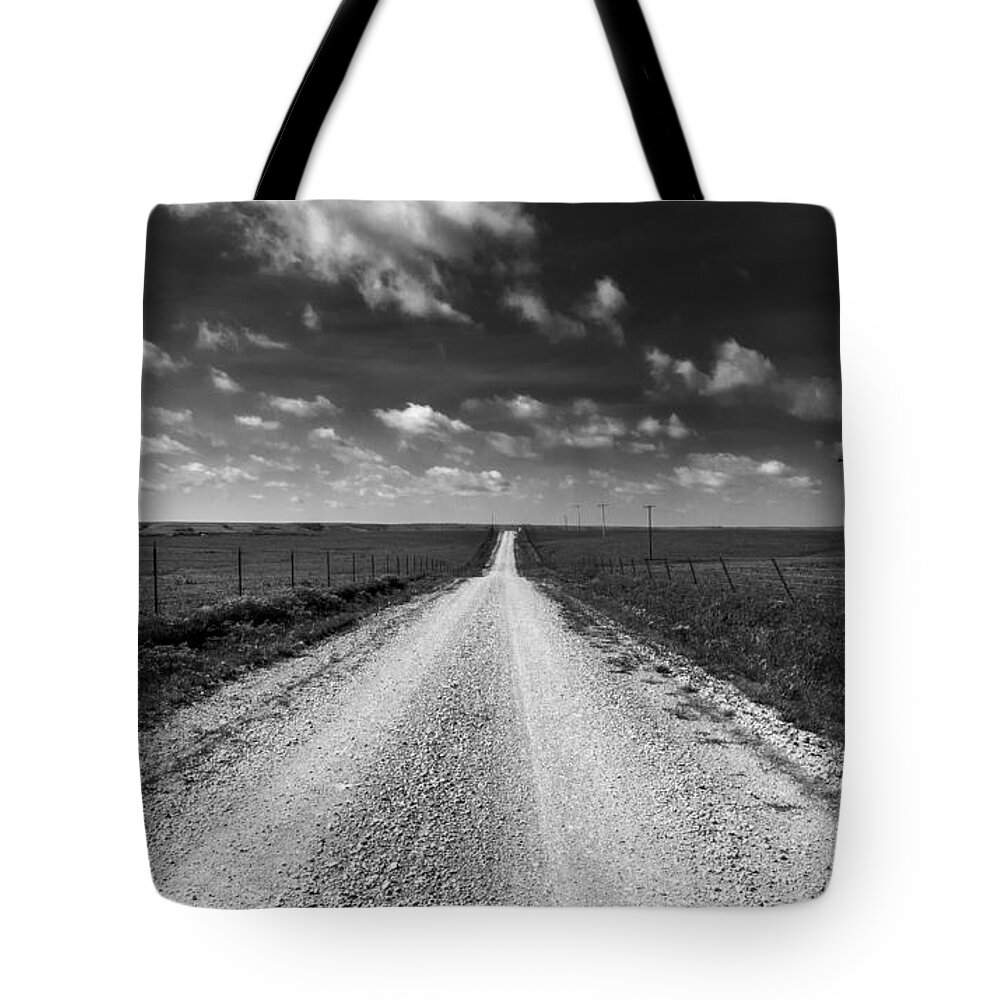 Kansas Tote Bag featuring the photograph Road to Texaco Hill by Eric Benjamin
