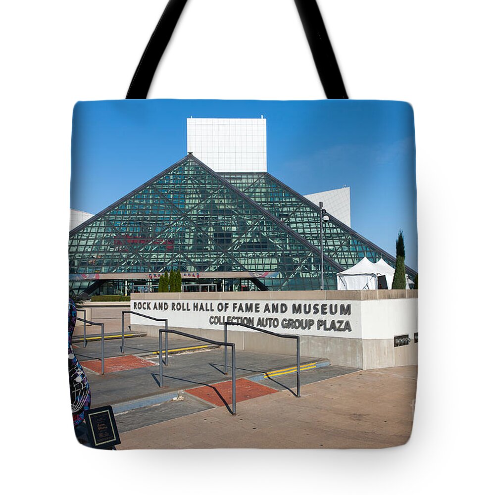 Clarence Holmes Tote Bag featuring the photograph Rock and Roll Hall of Fame III by Clarence Holmes