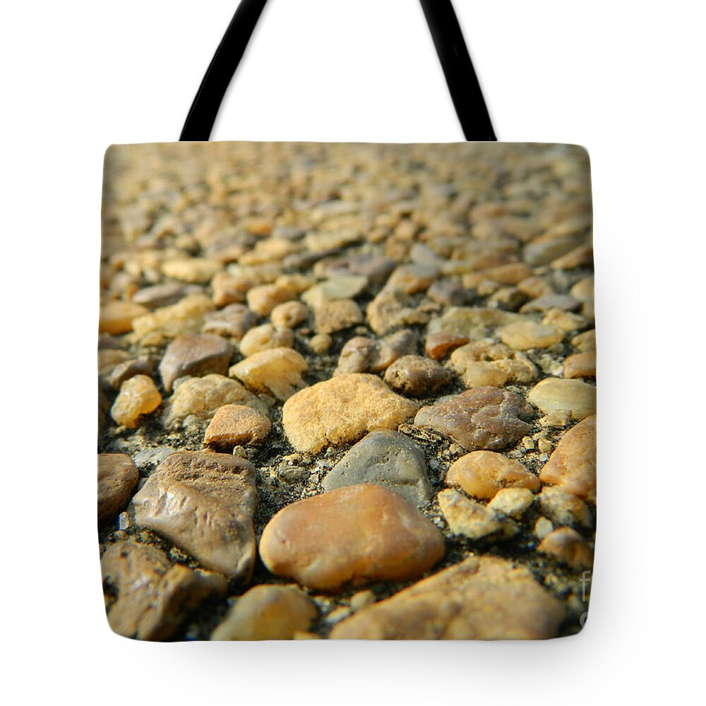 Rock Tote Bag featuring the photograph Rocks on my path by Andrea Anderegg
