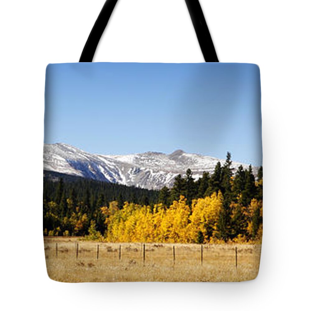 Colorful Tote Bag featuring the photograph Rocky Mountain Autumn by Marilyn Hunt