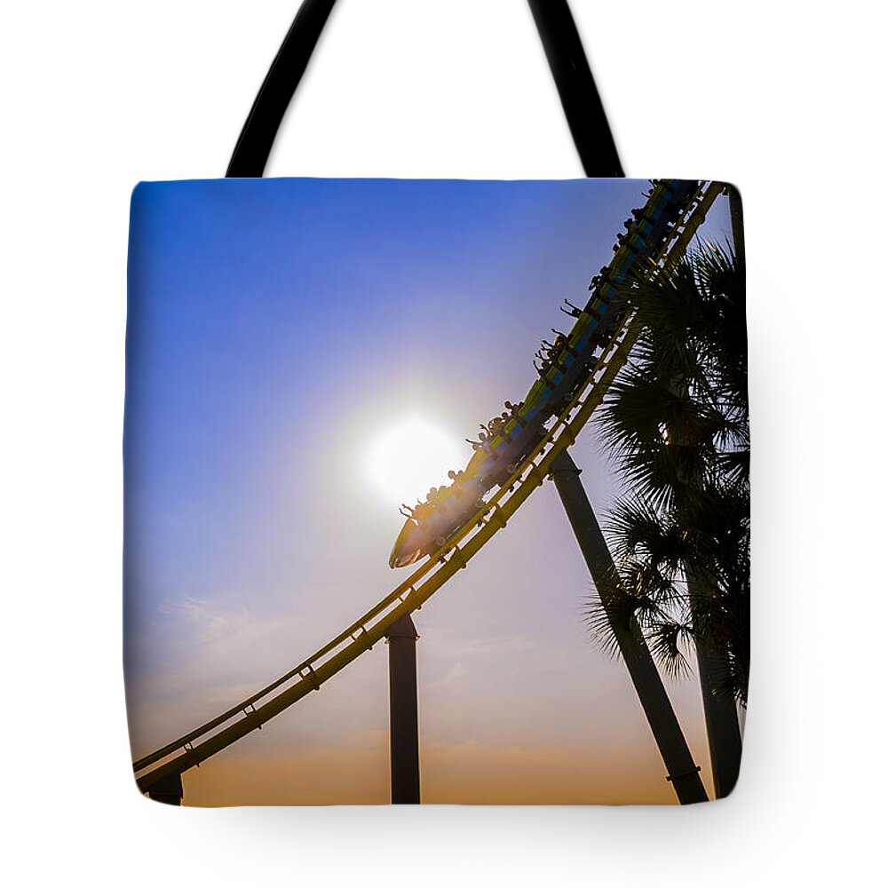 Roller Coaster Tote Bag featuring the photograph Roller coaster by Daniel Murphy