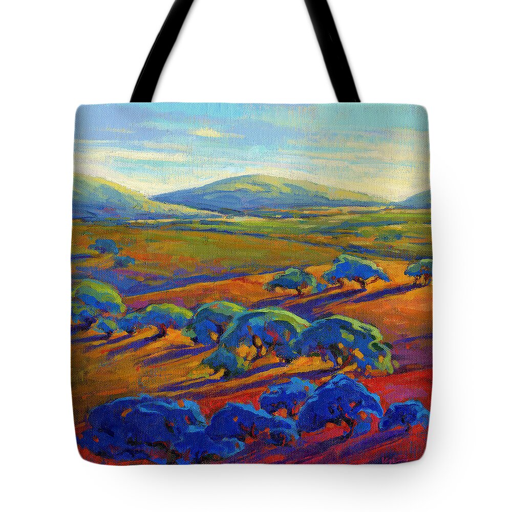California Tote Bag featuring the painting Rolling Hills 2 by Konnie Kim