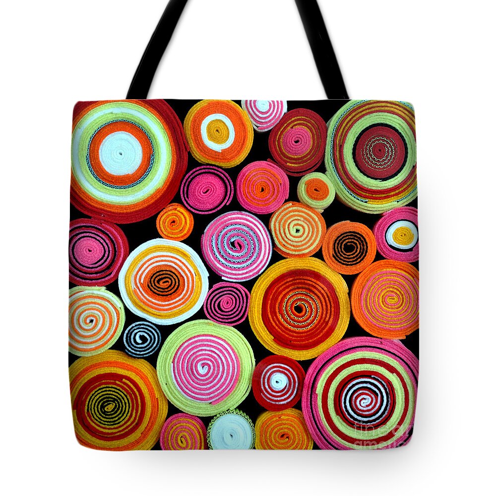 Abstract Tote Bag featuring the photograph Rolls by Delphimages Photo Creations