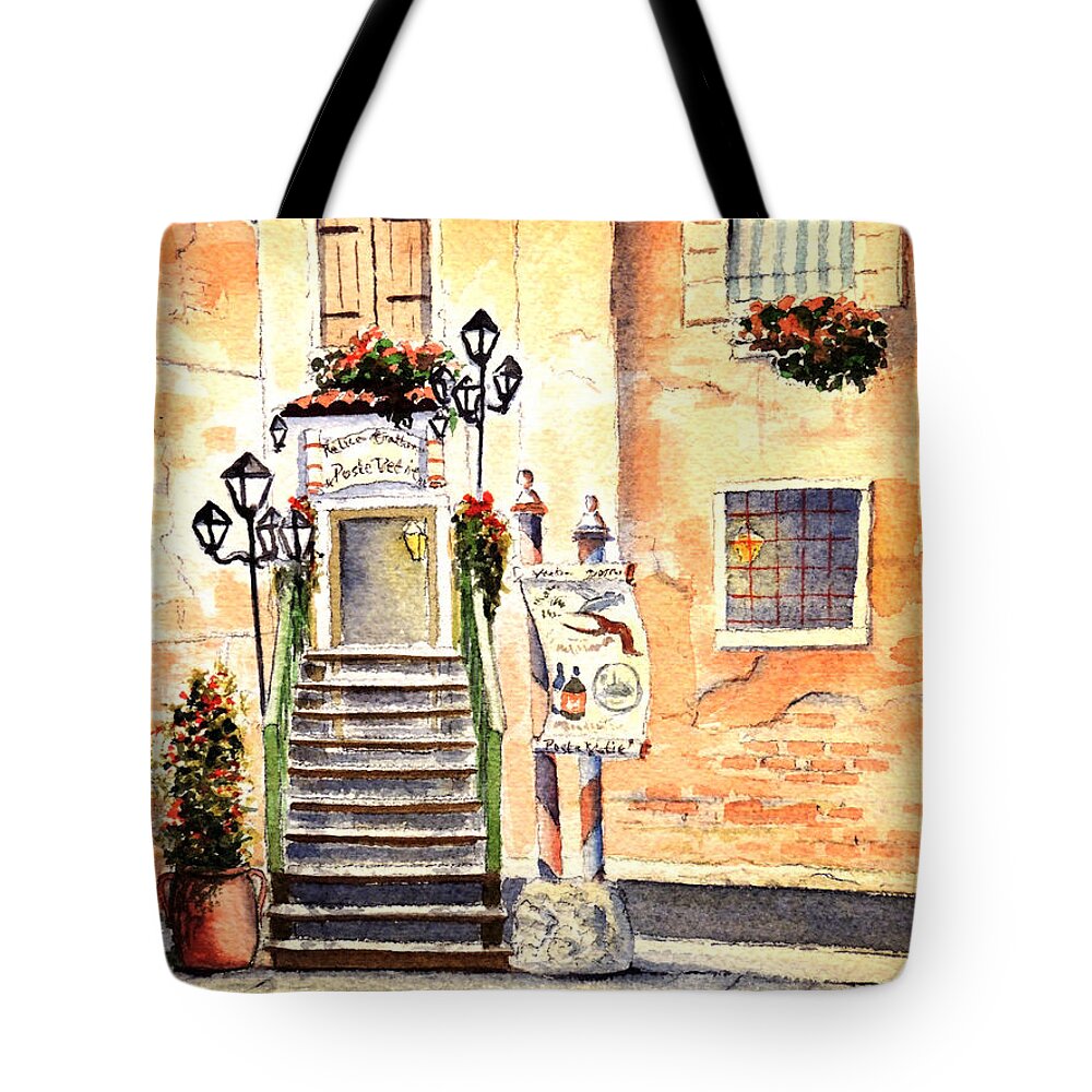 Romance Tote Bag featuring the painting Romance by Bill Holkham