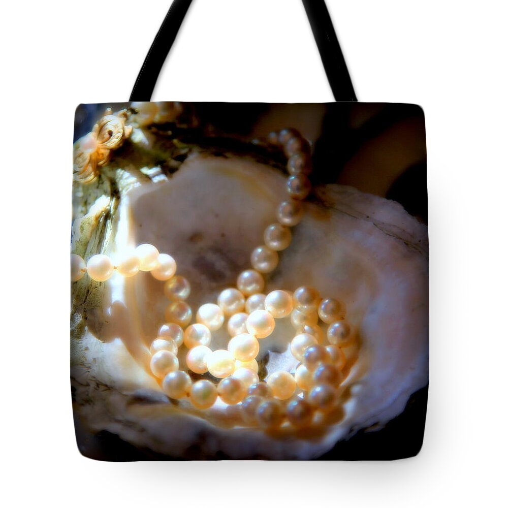 Jewels Tote Bag featuring the photograph ROMANCE of the SEA by Karen Wiles