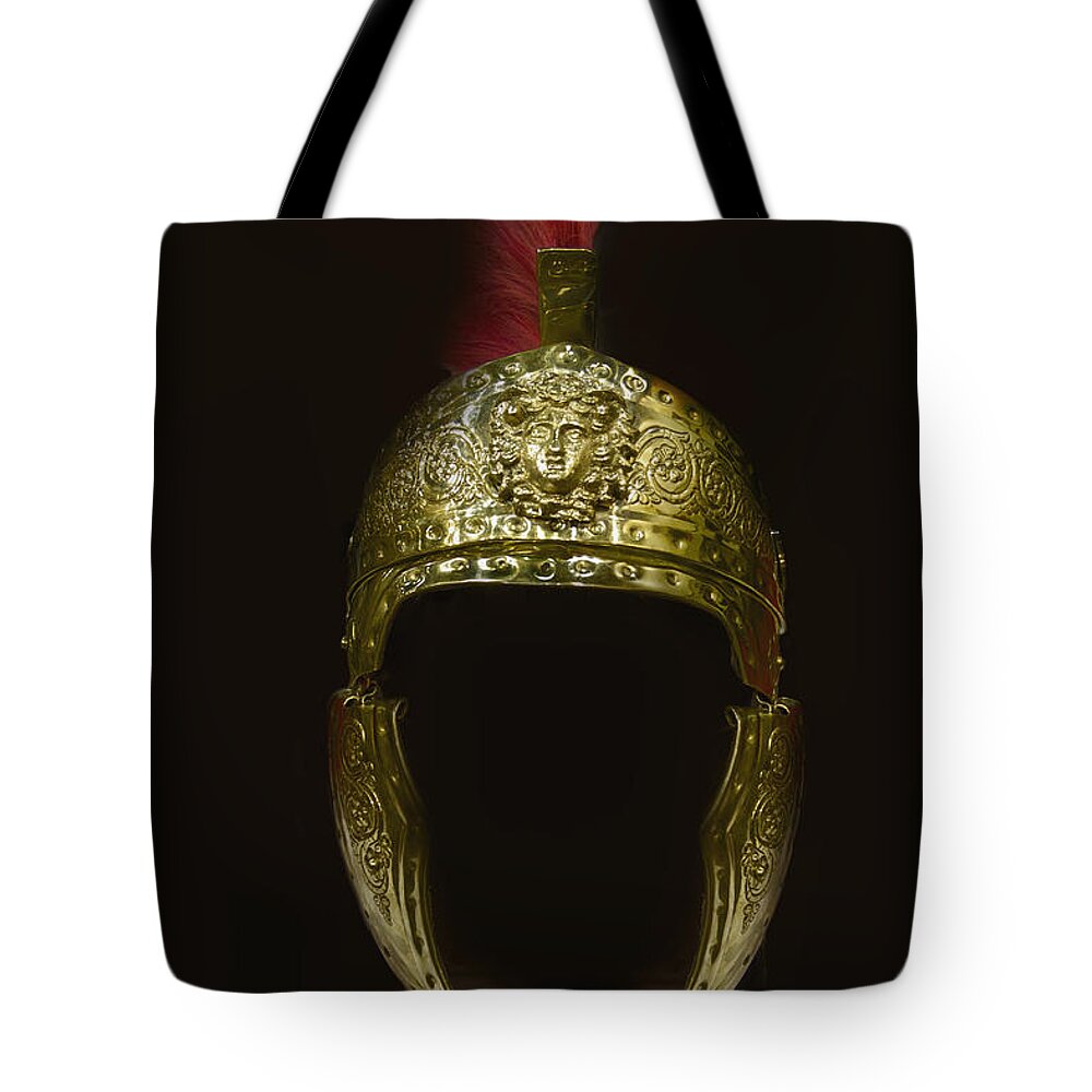 Helmet Tote Bag featuring the photograph Romans by Margie Hurwich