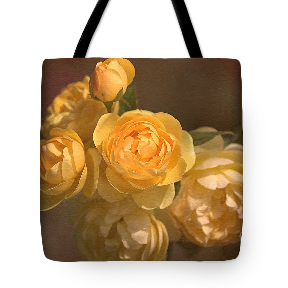 Floribunda Rose Tote Bag featuring the photograph Romantic Roses by Joy Watson