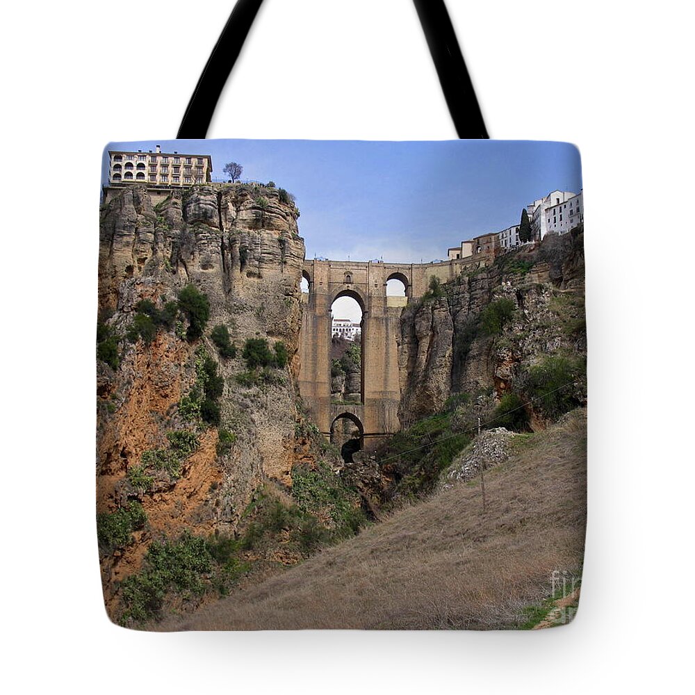 Ronda Spain Tote Bag featuring the photograph Ronda Spain by Suzanne Oesterling