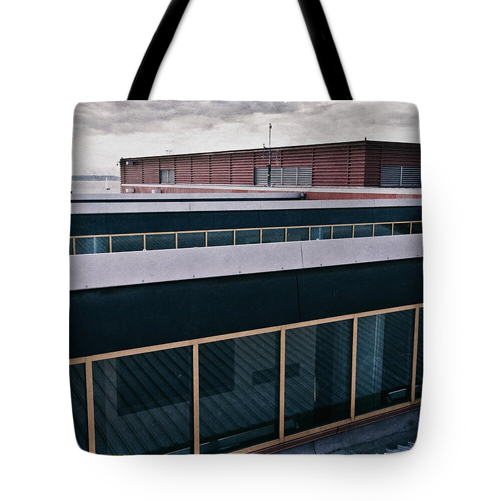 Seattle Tote Bag featuring the photograph Rooftops 1 by Niels Nielsen