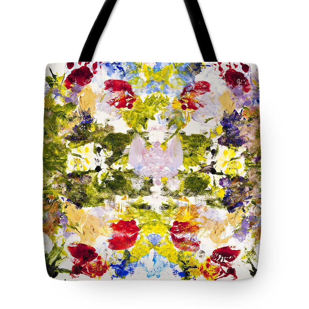 Rorschach Tote Bag featuring the painting Rorschach Test by Darice Machel McGuire