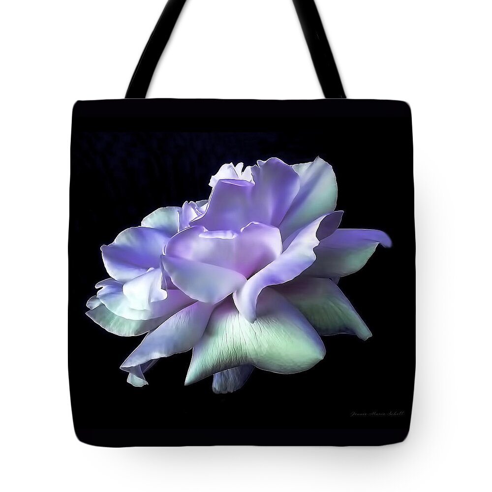 Rose Tote Bag featuring the photograph Rose Awakening Floral by Jennie Marie Schell