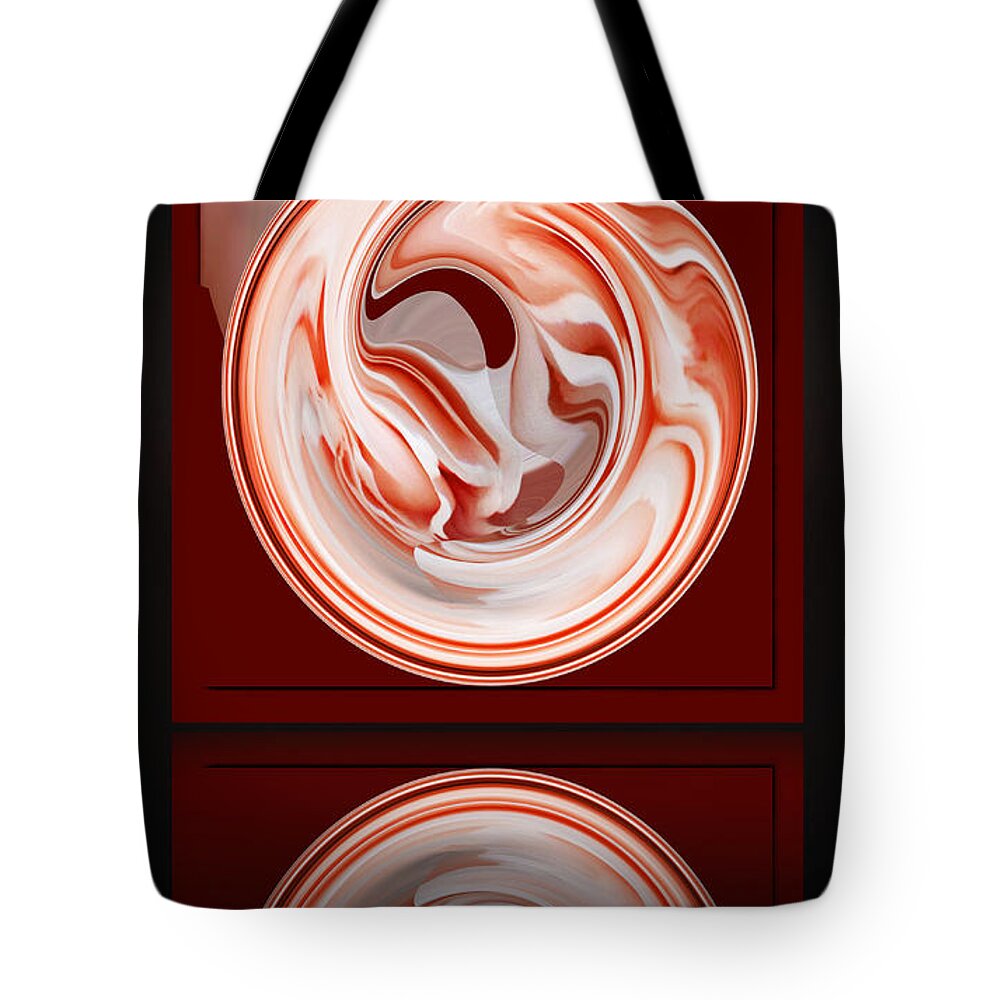 Rose Tote Bag featuring the photograph Rose in Orb by Lucy VanSwearingen